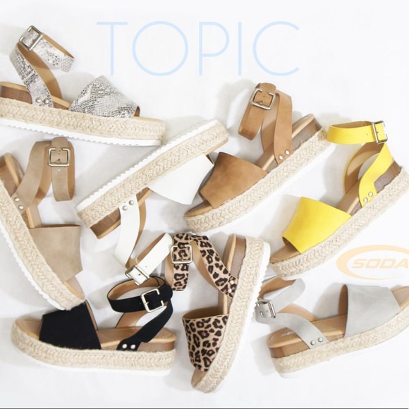 Soda Topic Camouflage Platform Espadrille Sandal - Picture 9 of 9